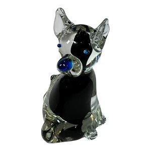 Murano Style Glass Dog